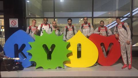La Selección, en Kiev. La Selección, en Kiev.