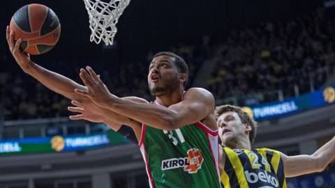 Shavon Shields, durante el partido contra el Fenerbahçe. Shavon Shields, durante el partido contra el Fenerbahçe.